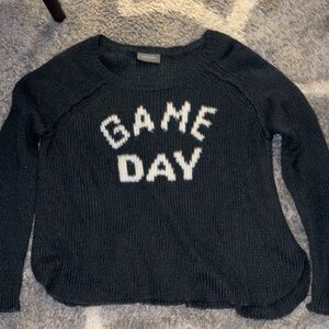 Green and Whitw 'Game Day' Sweater
